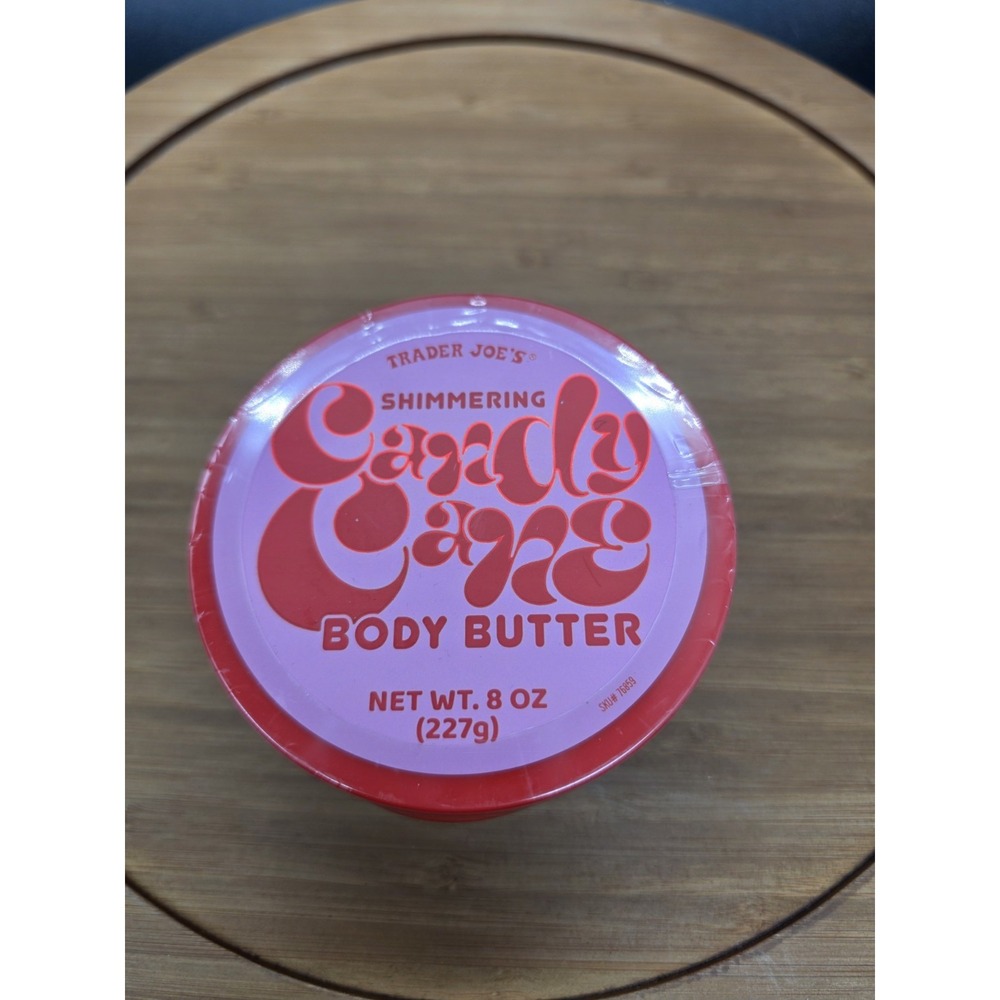 Trader Joes Candy Cane Shimmering Body Butter